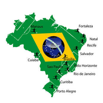 Spielorte Fussball WM2014 Brasilien